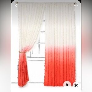 Anthropologie Wavering Ombré Curtains (pair)